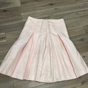Carolina Herrera Pink pleated A line skirt